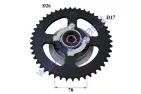 Rear sprocket with hub set 46teeth D190 4skD54, D70 ATV quad bike, motorcycle, moped chain type 428 fits CHAMP DELTA, CHAMP MONTANA