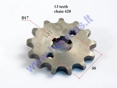 Front sprocket 13 teeth for ATV quad bike