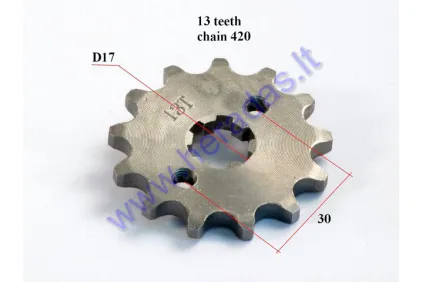 Front sprocket 13 teeth for ATV quad bike