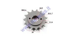 FRONT SPROCKET 15 TEETH D82.6 CHAIN TIPE 520