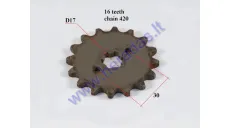 Front sprocket 16 teeth outerD68innerD17 chain420 for ATV quad bike