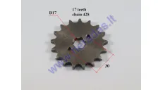 Front sprocket 17 teeth outerD73innerD17 chain8.6 for ATV quad bike