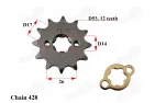 FRONT SPROCKET 12teeth 428 chain FOR ATV QUAD BIKE ENDURO