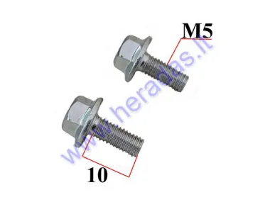 Sprocket lock screw M5x10mm set 2 pcs