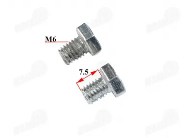 Sprocket lock screw M6x7.5mm set 2 pcs